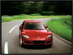 Przyciemniane szyby, Mazda, Czerwona